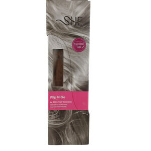 She Flip N Go By Shilo Hair Extension 16-18" #5 100% Remy Human Hair Ash Brown